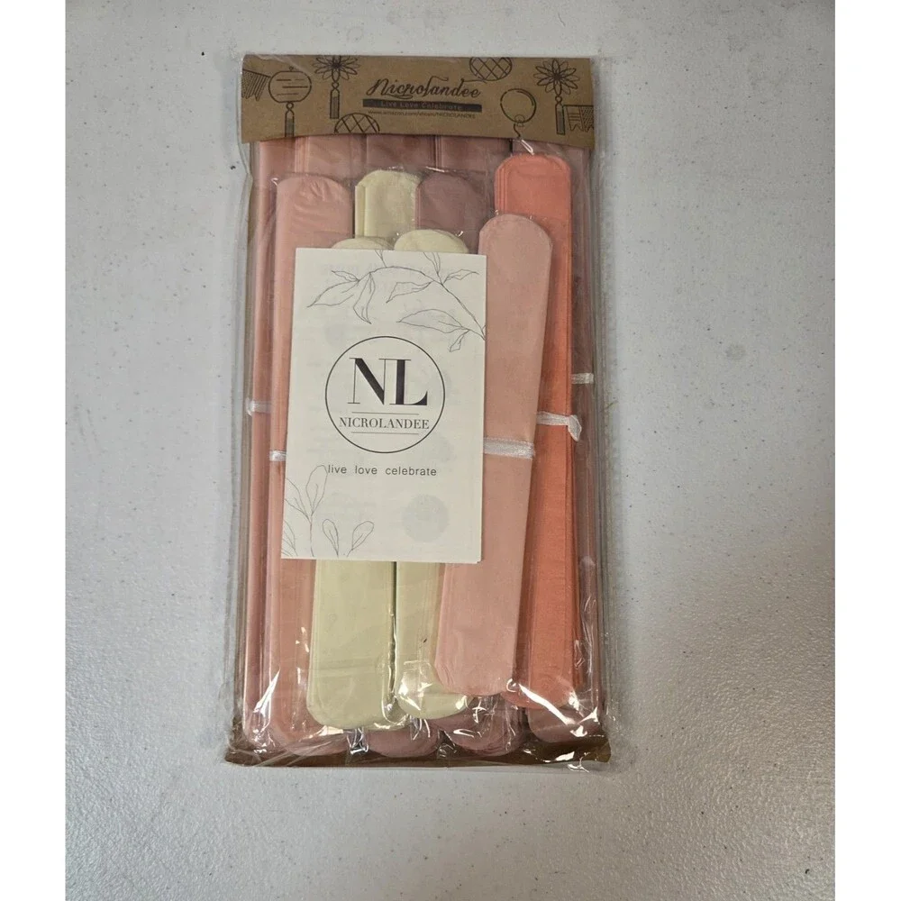 NICROLANDEE Paper Flower Backdrop Decor 12pc Party Wedding Baby Shower Peach...